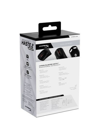 Мышка (6N0B0AA) HyperX Pulsefire Haste 2 Wireless Black (366692515)