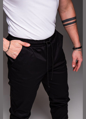 Черные спортивные, повседневный, кэжуал демисезонные джоггеры брюки Vakko