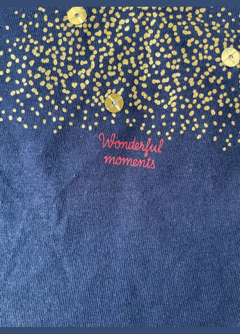 Темно-синяя демисезонная детская футболка christmas collection 5.10.15