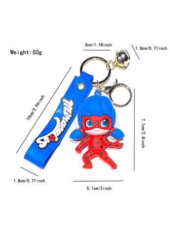 Леди Баг брелок детский Леди Баг и СуперКот Ladybug на рюкзак, ключи 7,1 см Shantou (311301071)