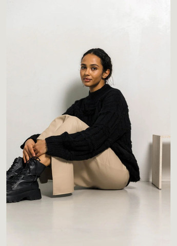 Черный демисезонный свитер пуловер Seventeen