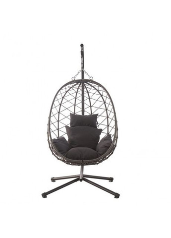 Підвісне крісло-гойдалка кокон B-015 чорно-сіре Bonro (349820360)