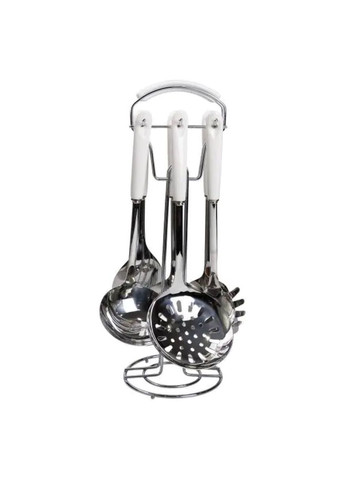 Набор кухонных принадлежностей на подставке 7 предметов кухонные аксессуары на подставке с серебристым HP-20-70 Yiwu (353504146)