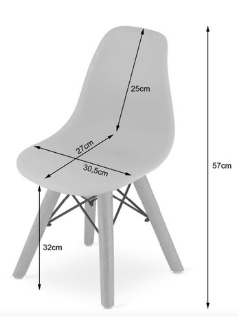 Детский стульчик Zubi со спинкой Leobert (361952371)