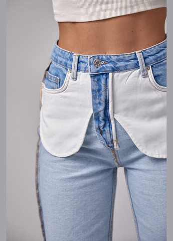 Женские джинсы с эффектом наизнанку 3212 Lurex - (292253005)