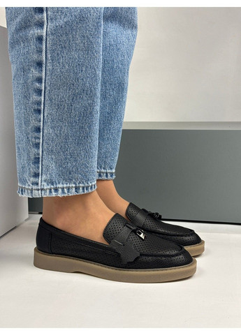 Hengji 351 Туфли Кожаные Черные с перфорацией черный з натуральная кожа, китай — лето (335009329)