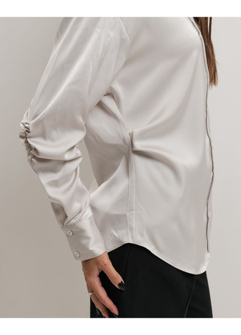 Срібляста сорочка з рукавами зі збиранням Modalinda