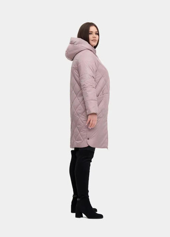Бежева демісезонна жіноча демісезонна куртка великого розміру SK