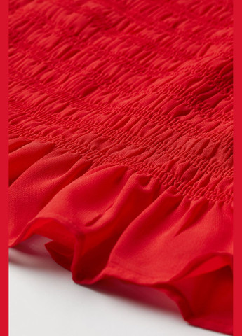 Червона коктейльна сукня H&M однотонна