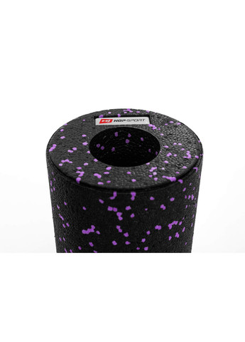 Роллер массажер (валик, ролик) гладкий EPP 33см HS-P033YG черно-фиолетовый Hop-Sport (303127102)