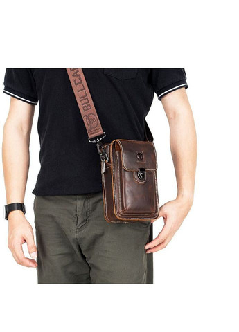 Напоясна сумка T0075 зі шкіри Crazy Horse з ремінцем BULL (329146481)