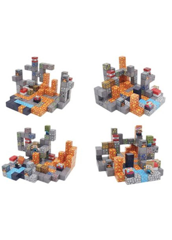 Магнитный конструктор майнкрафт для мальчика Приключения в шахте для детей на 143 детали с ABS пластика 0286 Minecraft (373029475)