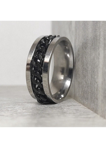 Кільце спінер з ланцюжком із нержавіючої медичної сталі RS-050 No Brand (299634615)