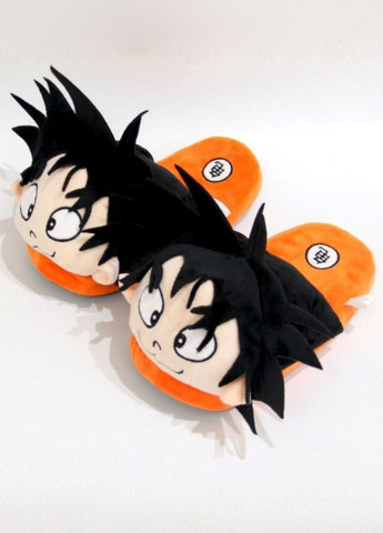 Оранжевые плюшевые домашние тапочки с героем аниме гоку мужчинам My Kigu