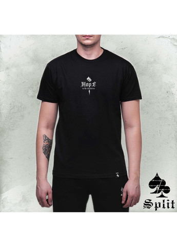 Черная футболка "hope" с коротким рукавом No Brand
