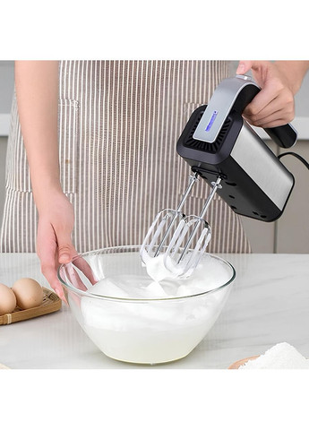 Міксер ручний 800 Вт (5 швидкостей) від мережі, RAF R 6664, Чорний/ Кухонний міксер/ Міксер для кухні Domotec (366980366)