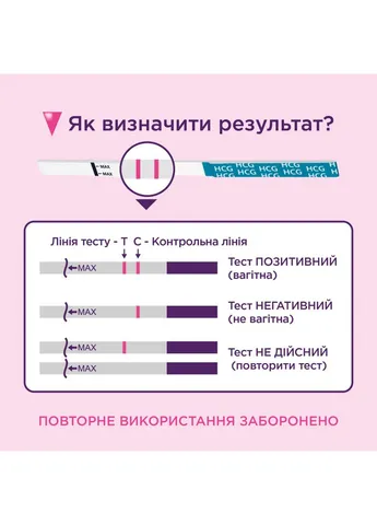 Тест на вагітність One смужка (4033033417039) Evitest (391238547)