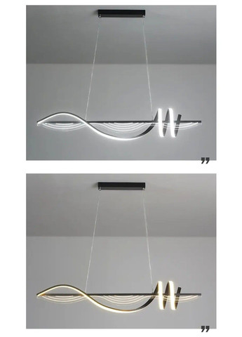 Світлодіодна люстра Меч PJ910 (100см) Чорна No Brand (331640516)