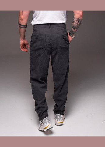 Темно-серые классические, повседневный, нарядные демисезонные классические брюки No Brand