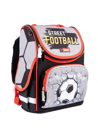 Рюкзак школьный каркасный Smart PG11 Football одно отделение, фронтальный карман, боковые карманы размер 35 x 26 x 13см Yes (293510931)