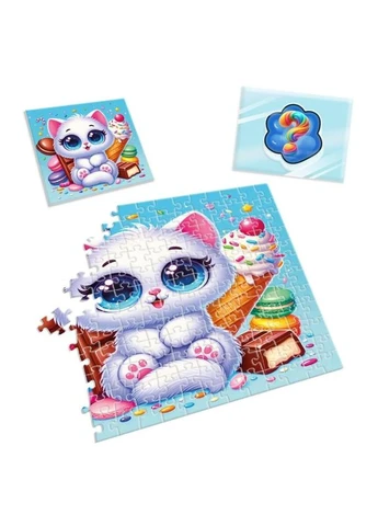 Дитячі пазли з сюрпризом "Біле кошенятко" VT 8030-03, 180 деталей Vladi toys (380709465)
