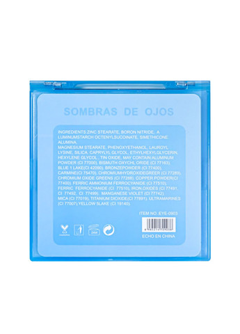 Палитра теней для век для девочек 5+ Sombras De Ojos 9 оттенков Eye09063 No Brand (331346355)