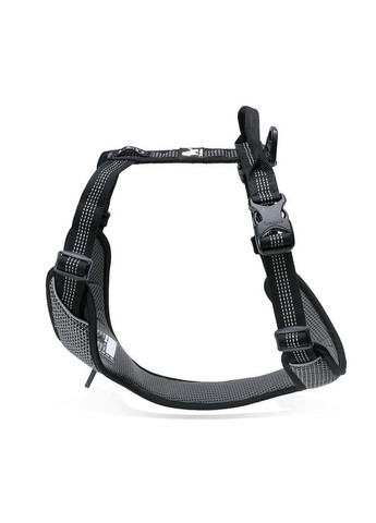 Шлея для собак TLH6071 світловідбиваюча з міцною ручкою, регульована Чорний, XS Truelove (373444066)
