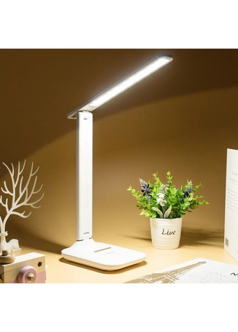 Акумуляторна настільна світлодіодна лампа Tedlux TL-1001B (Біла) No Brand (331640352)