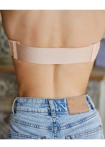 Бежевый силиконовый бюстгальтер афина без бретелей, бесшовный гладкий бюстгальтер пушап, бюстгальтер анжелика No Brand