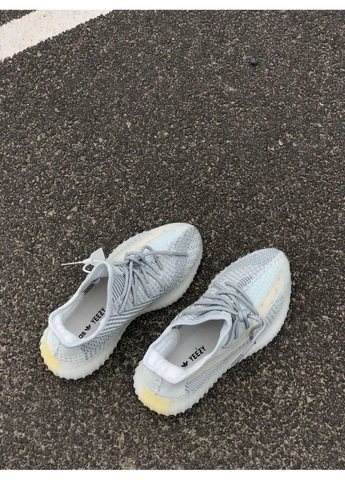 Білі кросівки чоловічі adidas yeezy boost 350 v2 cloud white reflective 2.0 адідас ізі буст білі демісезон No Brand