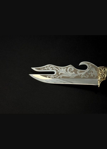 Нож-вилка охотничий с бронзовым наконечником Кабан 222k48 рукоятка дерево граб NB Art (346152170)