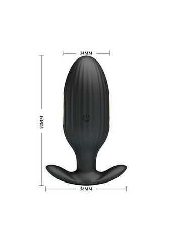 Анальна пробка - Pretty Love Jefferson Anal Plug Black (App) LyBaile (362453414)