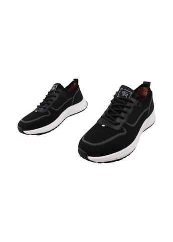 Черные кроссовки мужские черные текстиль Brooman 1065-25LK