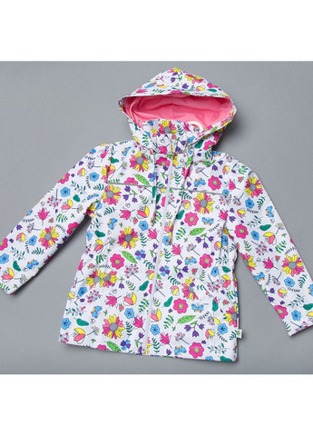 Белая демисезонная ветровка для девочки модный карапуз Trendy Tot 03-00967_000000001
