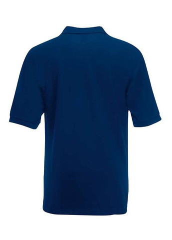Синяя футболка мужская поло 65/35 polo (0634020324xl) с коротким рукавом Fruit of the Loom