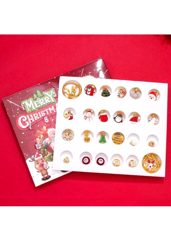 Новогодний праздничный Адвент календарь для детей девочек с созданием браслетов 24 аксессуара украшения (478413-Prob) Unbranded (305030771)