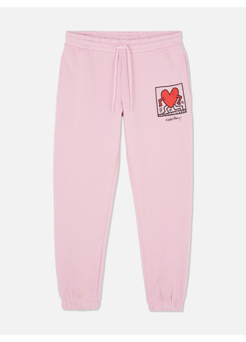 Штаны флис,светло-розовый с принтом, Primark (369624502)