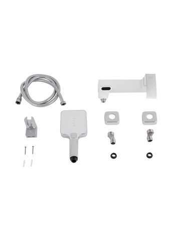 Змішувач для ванни Swan Cascada з поворотним виливом (з душовим гарнітуром) QTSWA260CRW45569 Chrome/White Qtap (324805293)