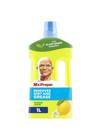 Універсальний засіб для миття підлоги та стін Лимон 1 л Mr. Proper (304485083)