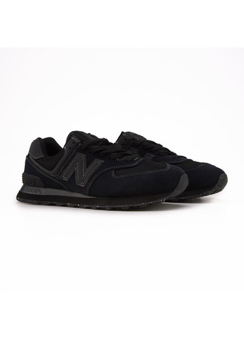 КРОССОВКИ ЖЕНСКИЕ NEW BALANCE 574 V2 FULL BLACK НЬЮ БЕЛАНС 574 No Brand чёрные демисезоны (368888113)