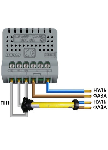 Сенсорный выключатель 2 сенсора для ролет штор ворот жалюзи стекло (VL-C702W-11) Livolo (370971484)