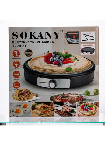 Млинниця SOKANY SK-08131 електрична 1500 Вт Sokany SK-08131 No Brand (370606788)