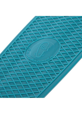 Скейтборд пластиковый FISH 22in однотонная дека (голубой-черный) (SK-401-26) Penny (361437424)