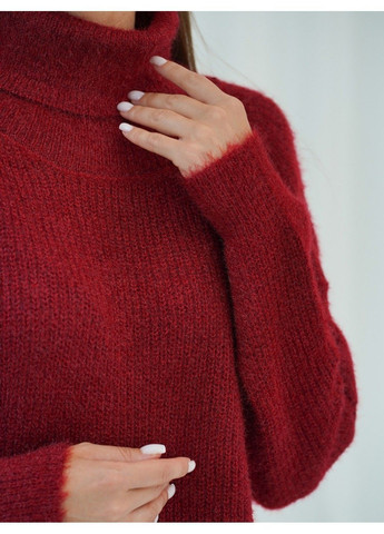 Бордовое повседневный платье issa pus wn19-110 бордовый ISSA PLUS