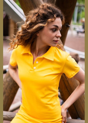 Желтое повседневный платье женское hc (h001-8344-091) Be in fashion