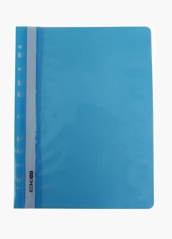 Папкаскоросшиватель E31510-11 с прозрачным верхом А4 с перфорацией глянец, голубой (4044572315311) ECONOMIX (292709193)
