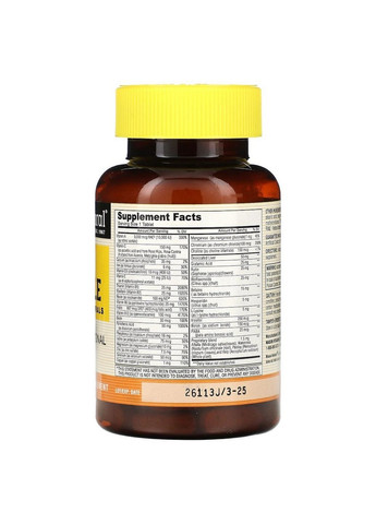 Вітаміни та мінерали Super Multiple, 100 таблеток Mason Natural (293419176)