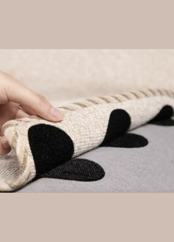 Липучки-фіксатори для килима самоклейка 15 штук Чорний Neon (340276163)