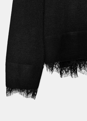 Черный летний свитер Zara