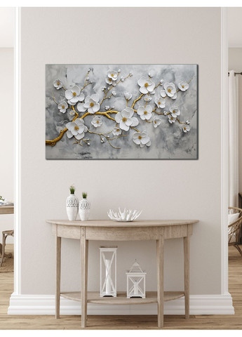 Картина на стену в гостиную/спальню с 3D-эффектом "Роскошь минимализма" 60x100 см MN10147 Mako (373272956)